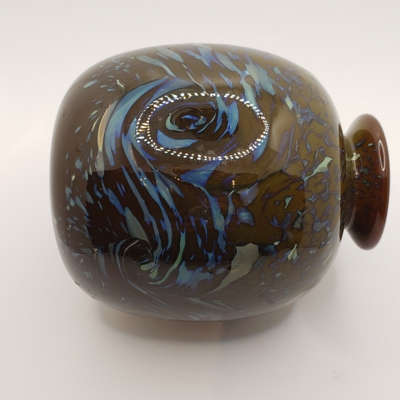 Art Glass Handcrafted Artisan Blown Vase - Picture 7 of 7